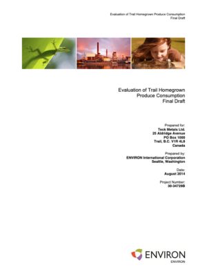 Evaluation of Trail Homegrown Produce Consumption (2014)