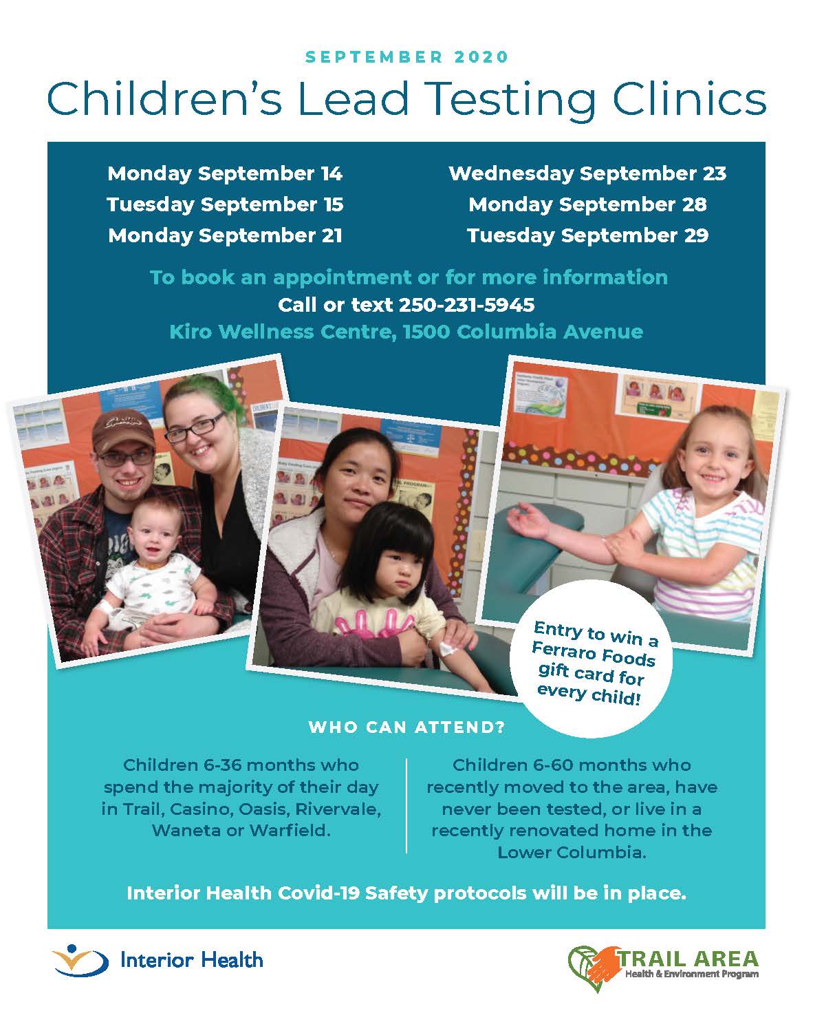Children’s Lead Testing Clinics
