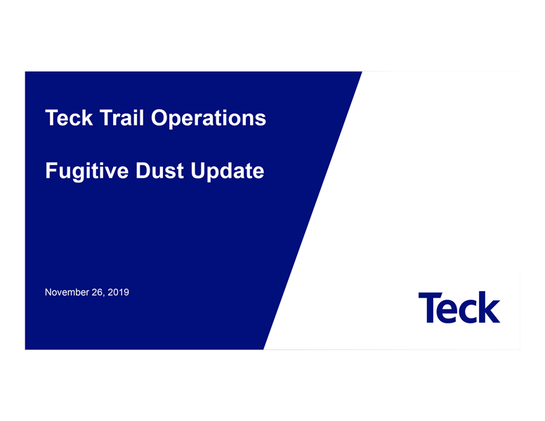 Teck Trail Operations Fugitive Dust Project Update 2019 thumbnail