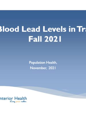 Fall 2021 Blood Lead Report